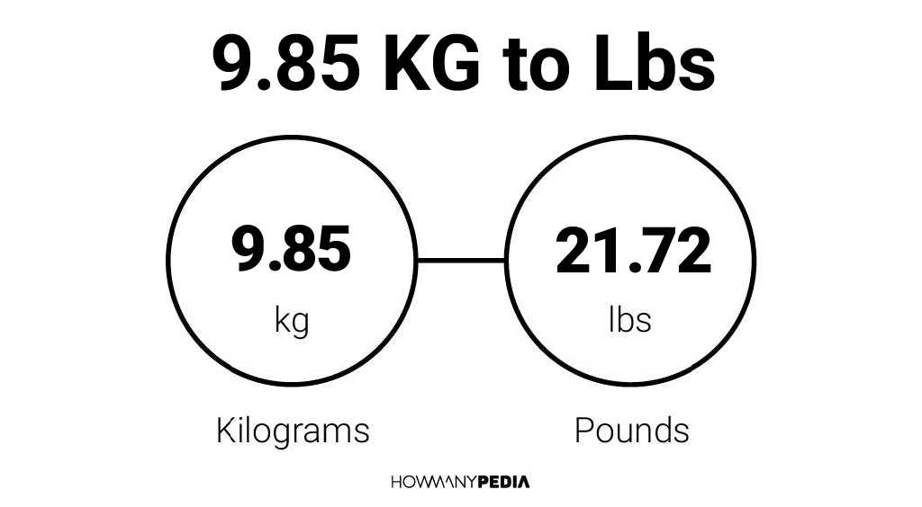 9.85 KG to Lbs – Howmanypedia.com