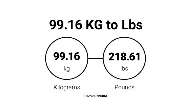 99.16 KG to Lbs – Howmanypedia.com