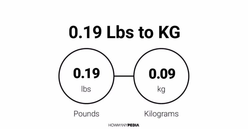 0.19 Lbs to KG