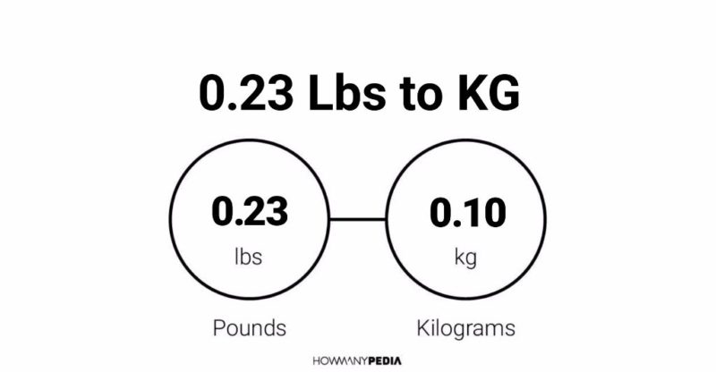 0.23 Lbs to KG