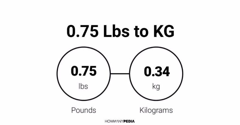 0.75 Lbs to KG