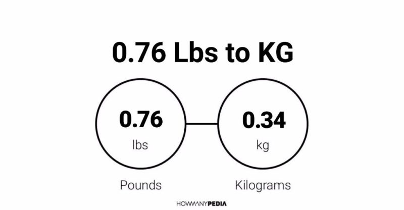 0.76 Lbs to KG