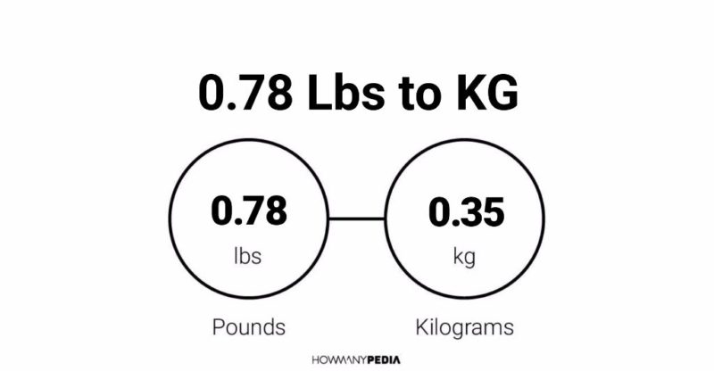 0.78 Lbs to KG