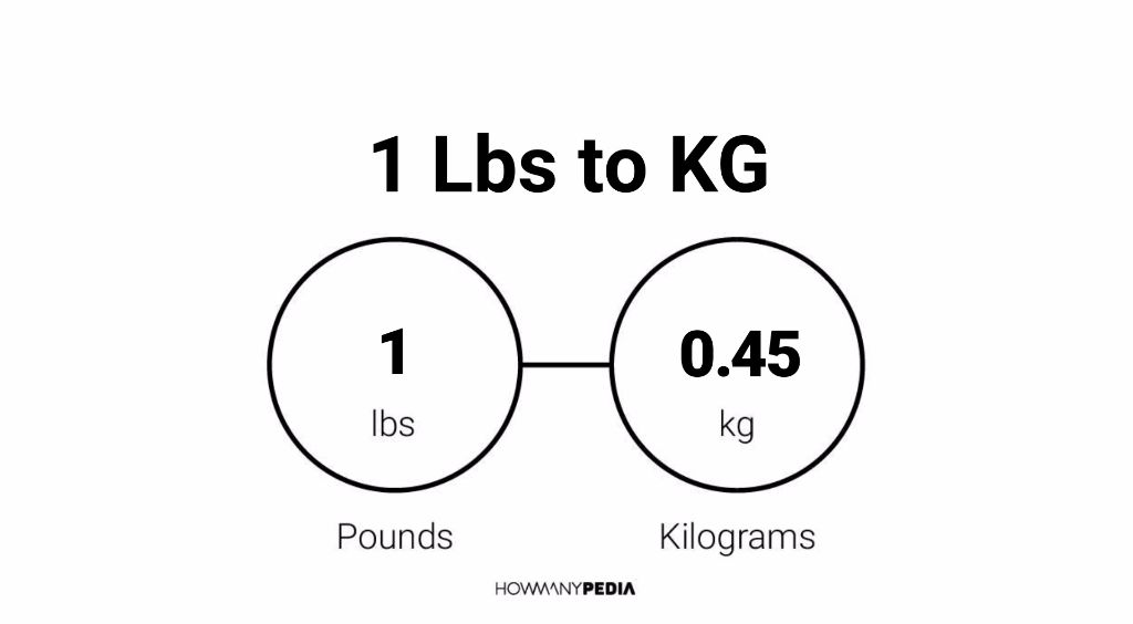 1 Lbs To KG Howmanypedia