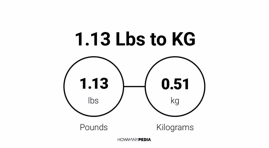 1.13 Lbs to KG - Howmanypedia.com