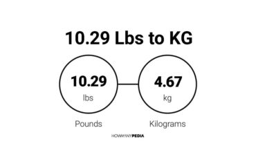 10.29 Lbs to KG