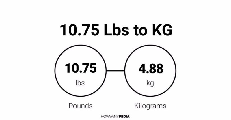 10.75 Lbs to KG