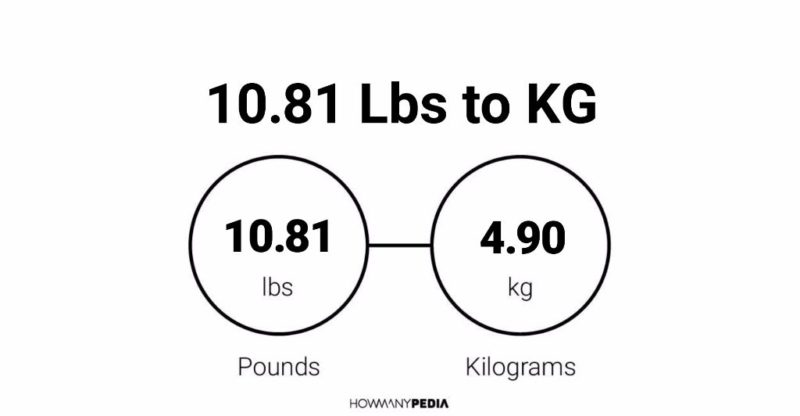 10.81 Lbs to KG