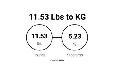 11.53 Lbs to KG