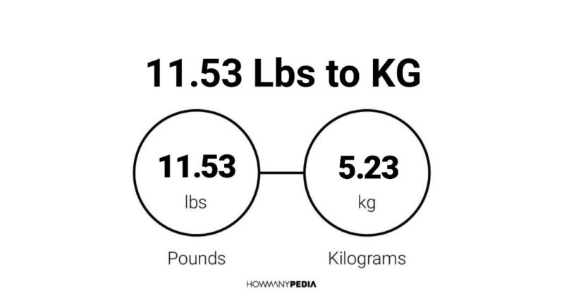 11.53 Lbs to KG