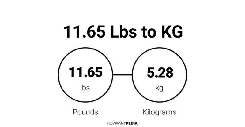 11.65 Lbs to KG