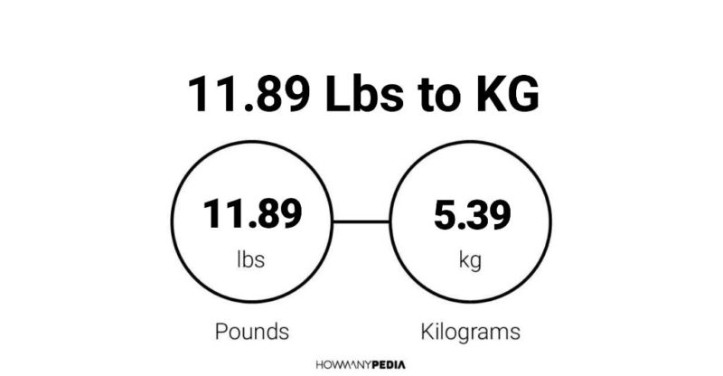 11.89 Lbs to KG