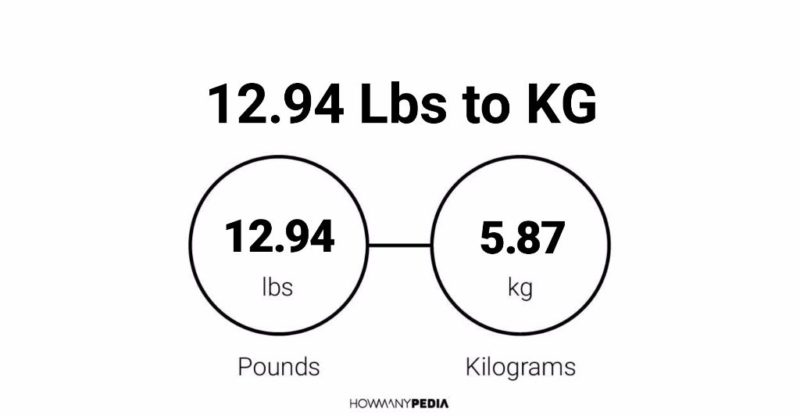 12.94 Lbs to KG