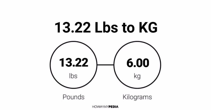 13.22 Lbs to KG Howmanypedia