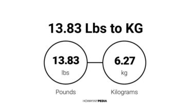 13.83 Lbs to KG