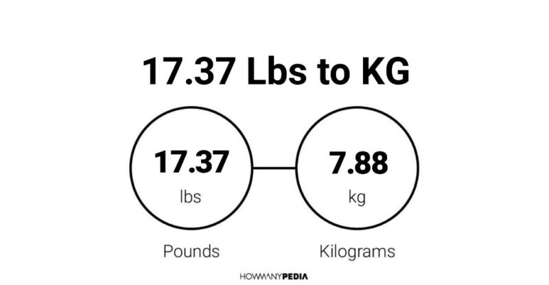 17.37 Lbs to KG