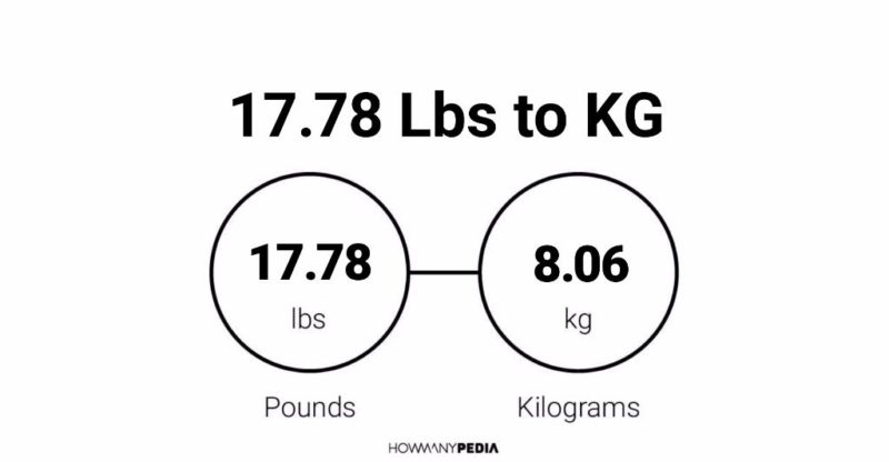 17.78 Lbs to KG