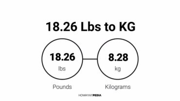 18.26 Lbs to KG