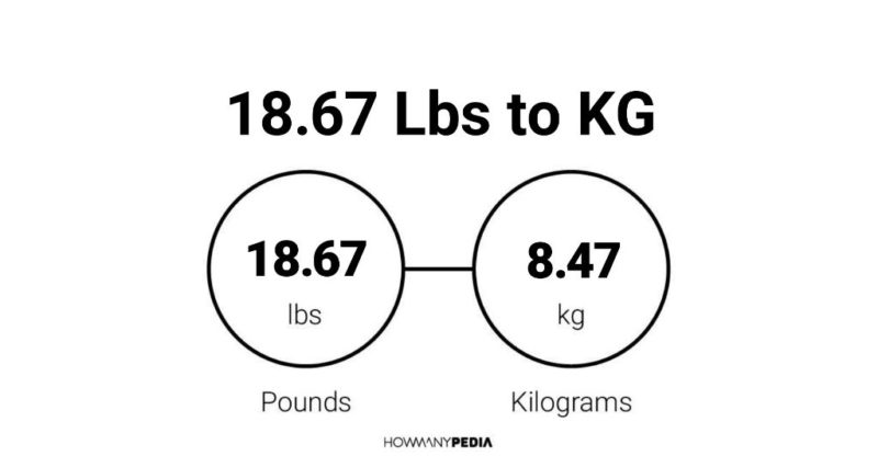 18.67 Lbs to KG