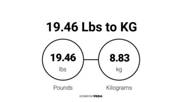 19.46 Lbs to KG