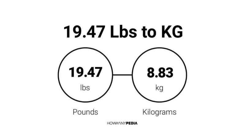 19.47 Lbs to KG