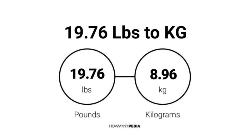 19.76 Lbs to KG