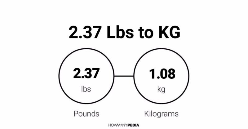 2.37 Lbs to KG - Howmanypedia.com