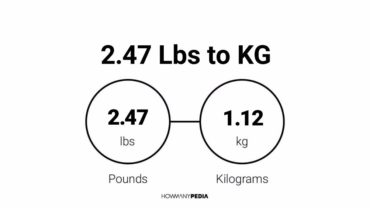 2.47 Lbs to KG