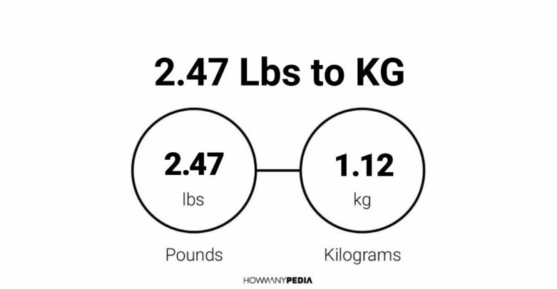 2.47 Lbs to KG