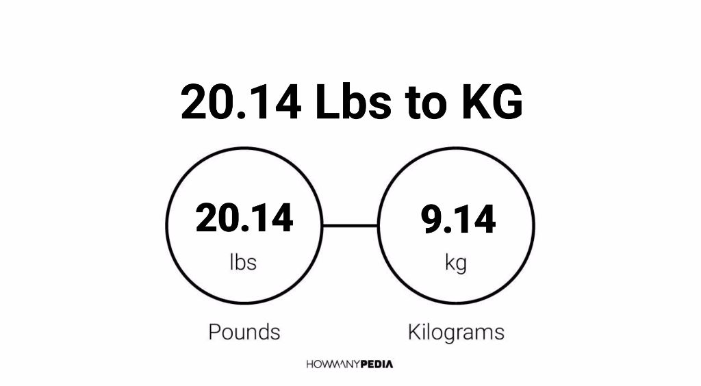 20.14 Lbs to KG - Howmanypedia.com