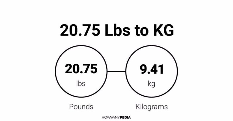 20.75 Lbs to KG