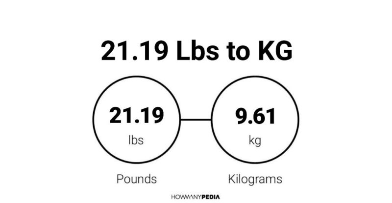 21.19 Lbs to KG