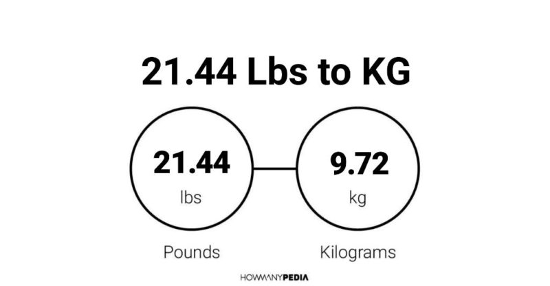 21.44 Lbs to KG