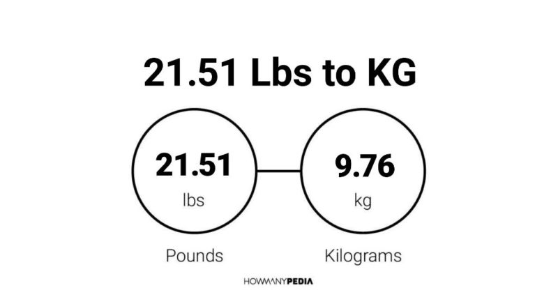 21.51 Lbs to KG