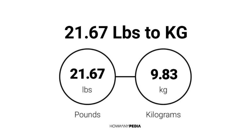 21.67 Lbs to KG