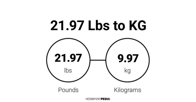 21.97 Lbs to KG