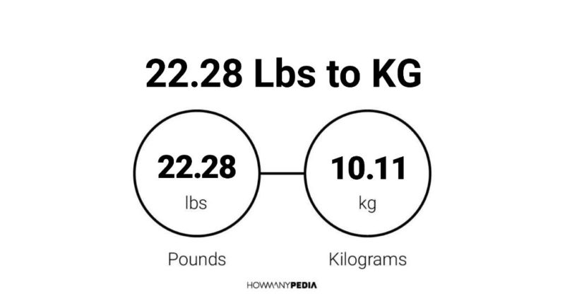 22.28 Lbs to KG