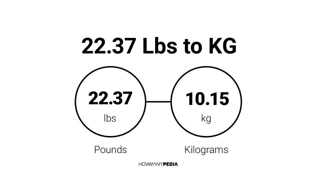 22.37 Lbs to KG Howmanypedia