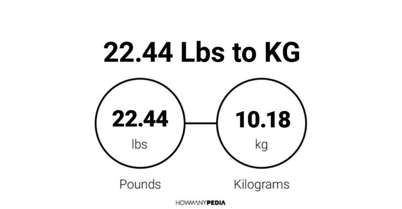 22.44 Lbs to KG