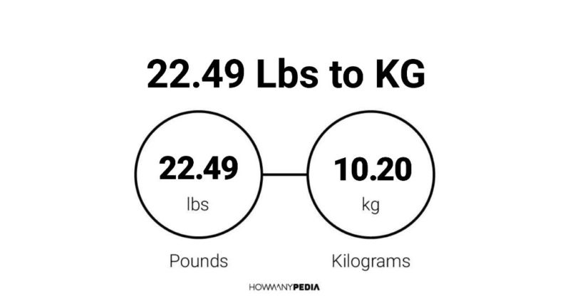 22.49 Lbs to KG