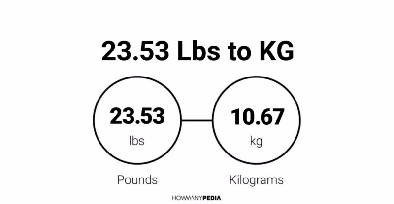 23.53 Lbs to KG