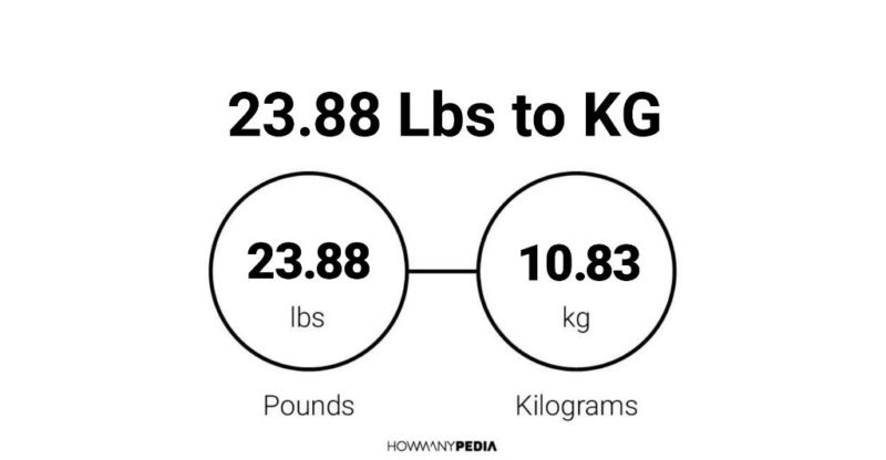 23.88 Lbs to KG