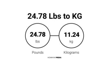 24.78 Lbs to KG