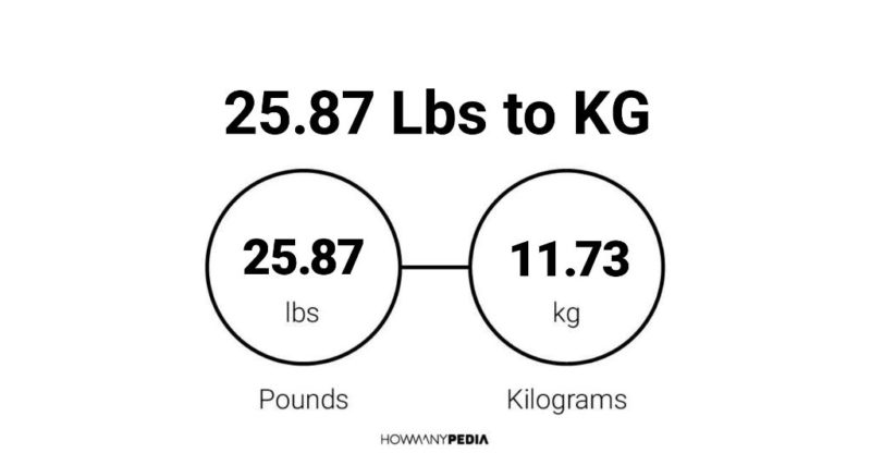 25.87 Lbs to KG