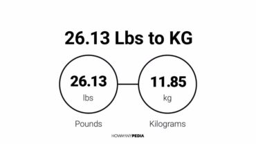 26.13 Lbs to KG