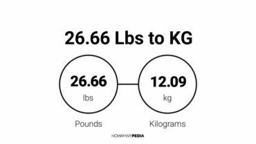 26.66 Lbs to KG