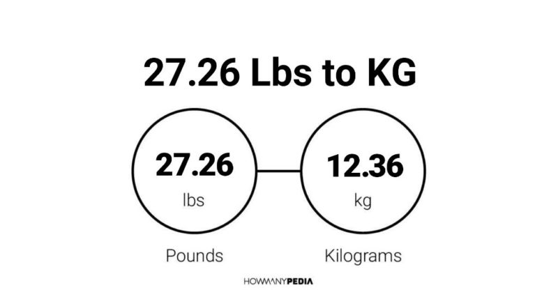 27.26 Lbs to KG