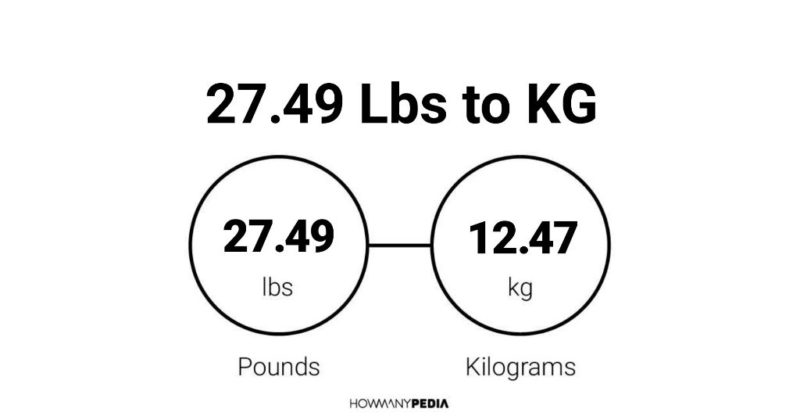 27.49 Lbs to KG