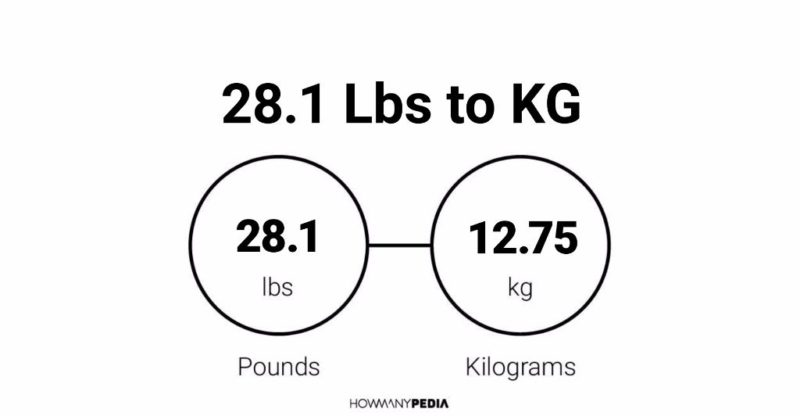 28.1 Lbs to KG