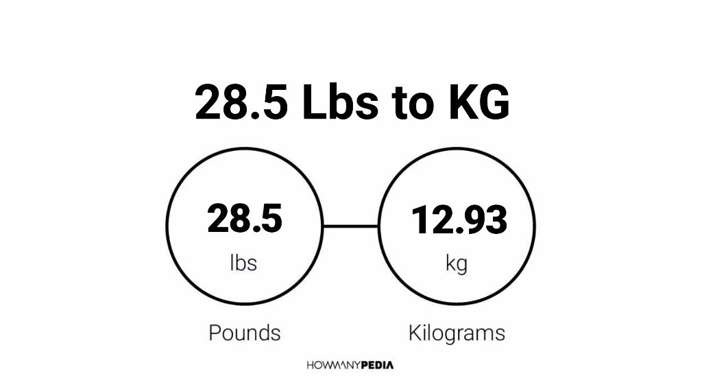 28.5 Lbs to KG - Howmanypedia.com